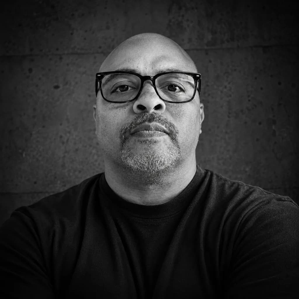 Portrait of Adrian, Head of Marketing